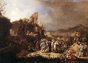 BREENBERGH, Bartholomeus The Preaching of St John the Baptist oil painting picture wholesale